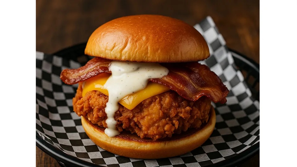 Crispy Chicken Bacon Ranch Sandwich