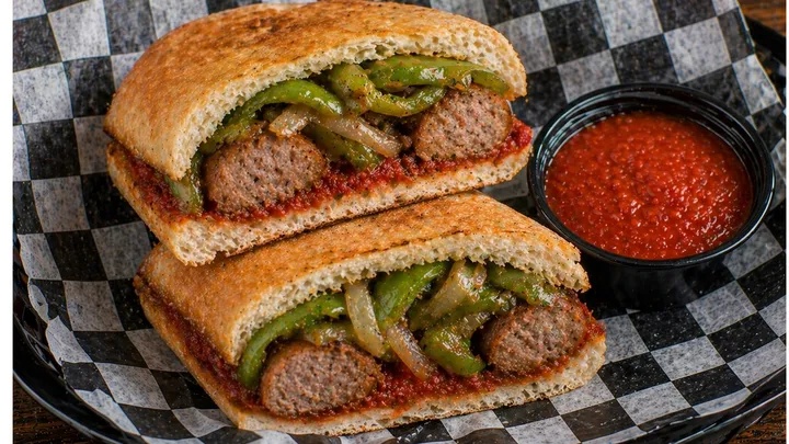 Sausage, Peppers & Onion Sandwich